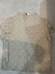 Sheer Lace Tunic Top