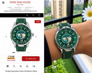 Omega Seamaster World Timer Green Dial