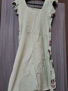 Light Pista Green Kurti Suit Set