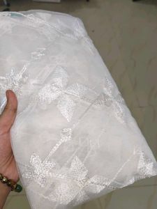 White Embroidered Dupatta