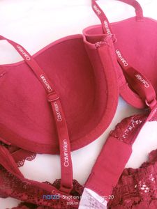 Maroon Bra &amp; Panty Set