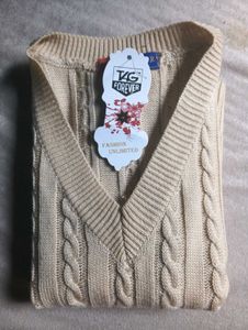 Cable Knit Sweater Vest