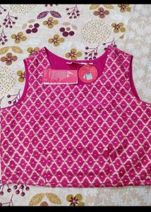 Designer Embroidered Pink Blouse