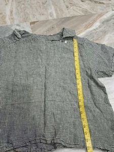 Chic Gingham Print Top