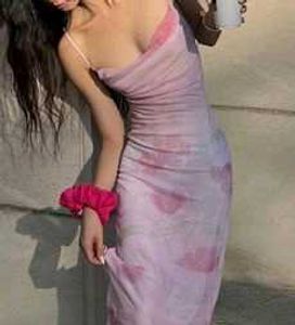 Pink Floral Maxi Dress
