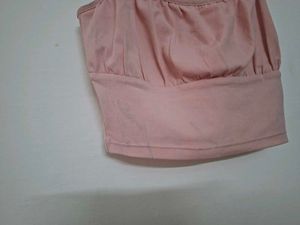 Cute Pink Cropped Camisole Top
