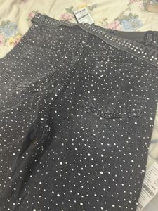 Sparkly Black Denim Jeans size 30