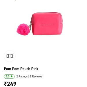 Myglamm Pom  Pouch Pink