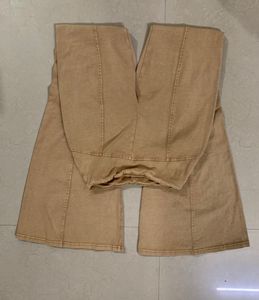 Nude Flare Pants