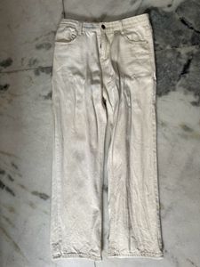 Off White Straight Leg Jeans
