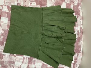 Green Ruffled Skirt