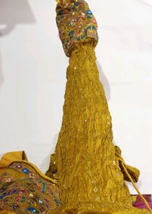 Embellished Mustard Yellow Blouse