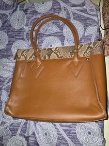 Brown Leather Tote Bag