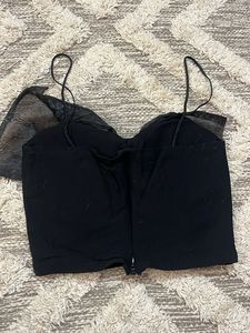 Chic Black Corset Top