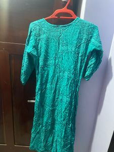 Teal Printed Top