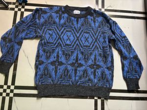 Vintage Geometric Print Sweater