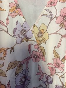 Elegant Floral Tiered Midi Dress