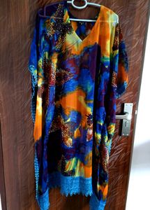 Vibrant Printed Kaftan Dress