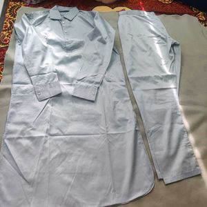 Men's Grey Kurta Set