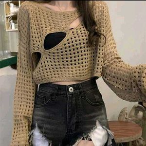 ⋆. 𐙚 ˚Cropped Crochet shrug ⭐