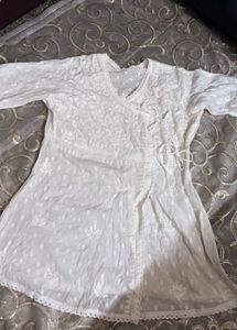 Elegant White Chikankari Kurta