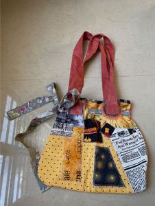 Unique Patchwork Tote Bag