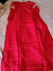 Elegant Red jordosi embroidary Kurta