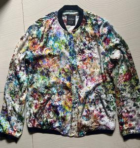 Zara Vibrant Floral Bomber Jacket