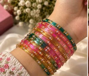 Colorful Beaded Bangles