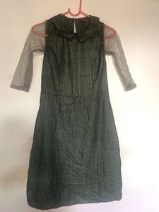 Grey western top