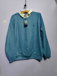 polo Stylish Blue Sweater