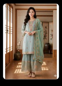 Elegant Embroidered Kurta Set with Dupatta