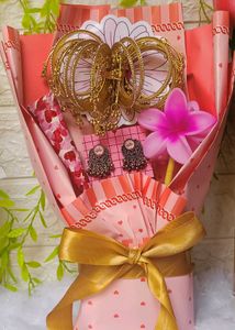 Elegant Indian Jewelry Gift Bouquet