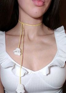 Charming Crochet Flower Choker