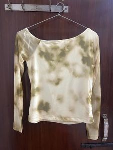 olive pantaloons Printed Casual Full Sleeve Top