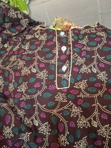 Floral Print Cotton nighty