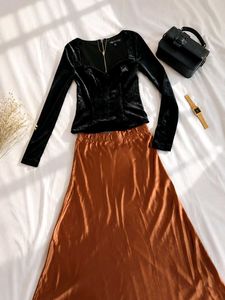 Chic Black Velvet Corset Top