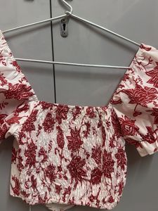 red ruffle top cute Barbie vibes