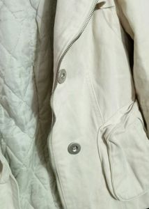 Cream Cropped Jacket