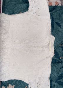 White Chikankari Kurti