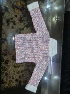 Fuzzy Sleeveless Girls Dress
