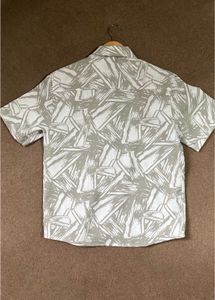 Abstract Print Boxy Short Sleeve Shirt