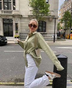 New with tag Korean Elegant Light Green Oversized