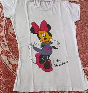 Cute Minnie Mouse Graphic T-Shirt
