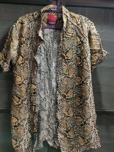 Mens Snake Print Shirt