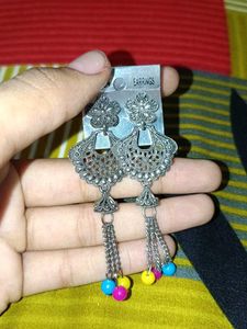 Bohemian Dangle Earrings with Colorful Beads