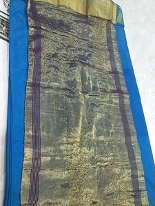 Blue Colour Beautifull Saree