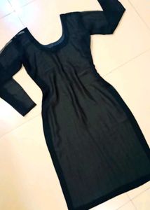 Georgette Meesh Sheer Full Sleeve Kurti