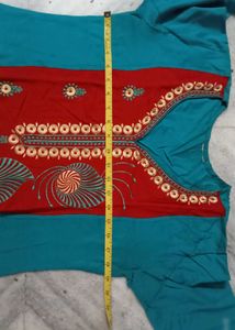 Cotton Blend Long Kurti