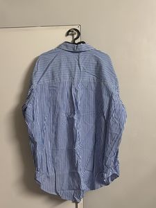 Blue Striped Oversized Shirt